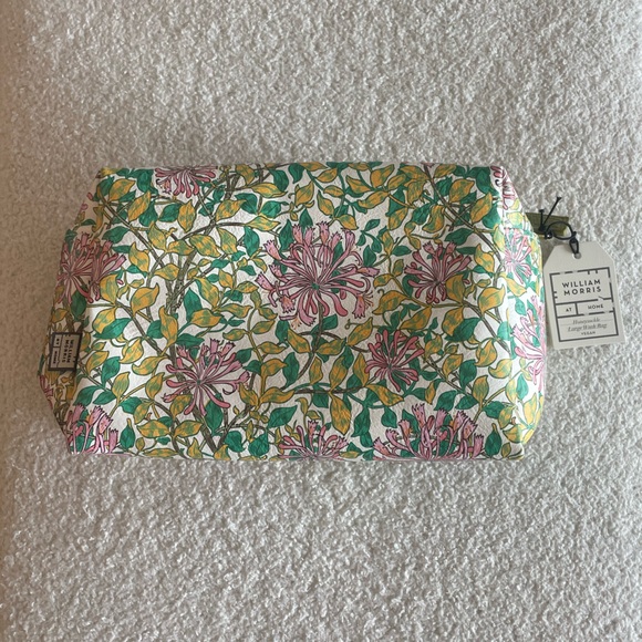 NWT William Morris At Home Honeysuckle Large Wash Bag - Picture 10 of 10